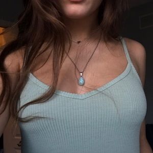 Mint green sun dress